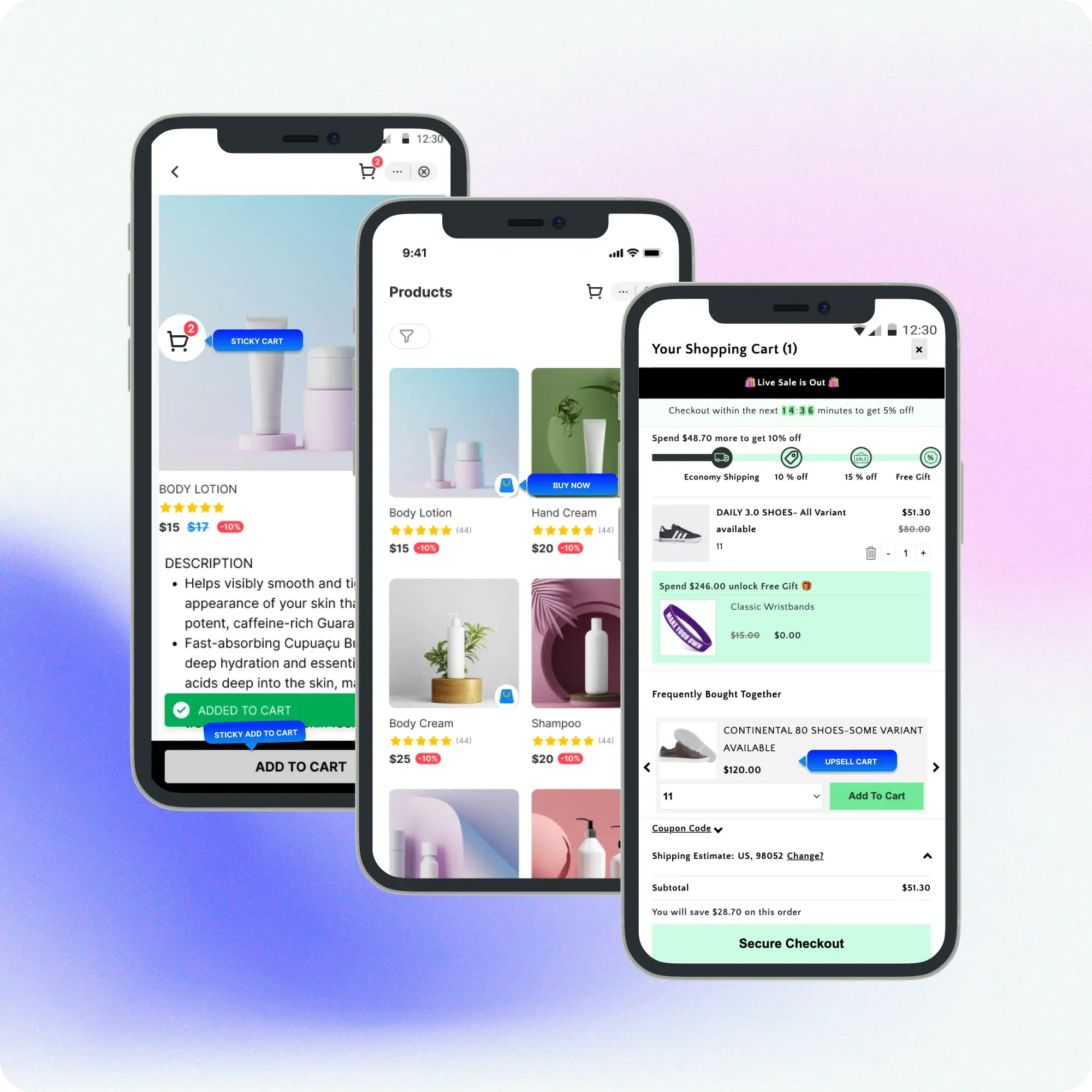 Cartylabs Shopify cart drawer with AI upsells and rewards bar