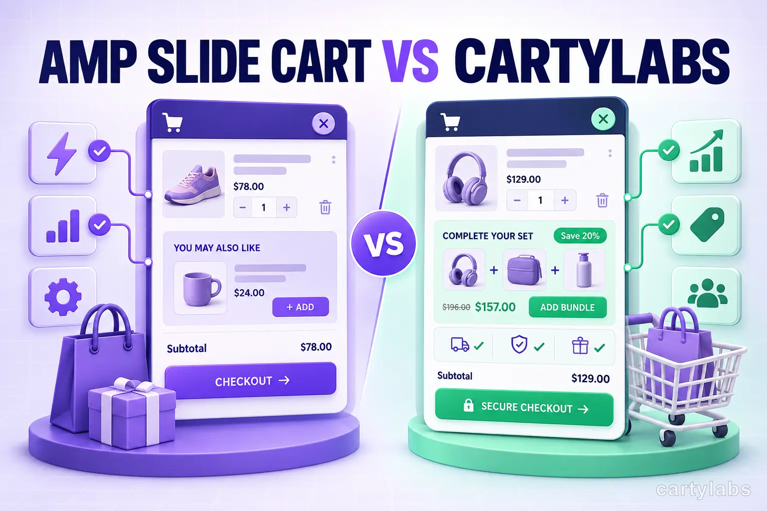 Amp Slide Cart vs Cartylabs: Feature-by-Feature Breakdown